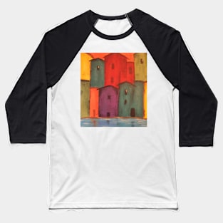 Houses on the Waterfront Baseball T-Shirt